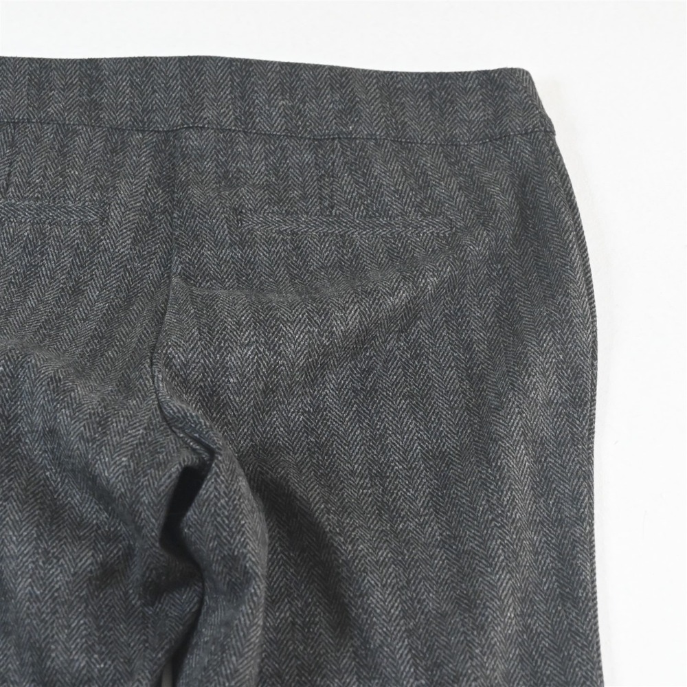 Simply‎ Vera Wang M Gray Herringbone Ponte Pull On Bootcut Dress Womens Pants - Picture 8 of 9